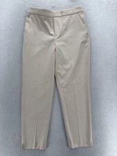 Banana Republic Hayden Dress Pants Womens 8 Beige Tapered Pull On Stretch Career