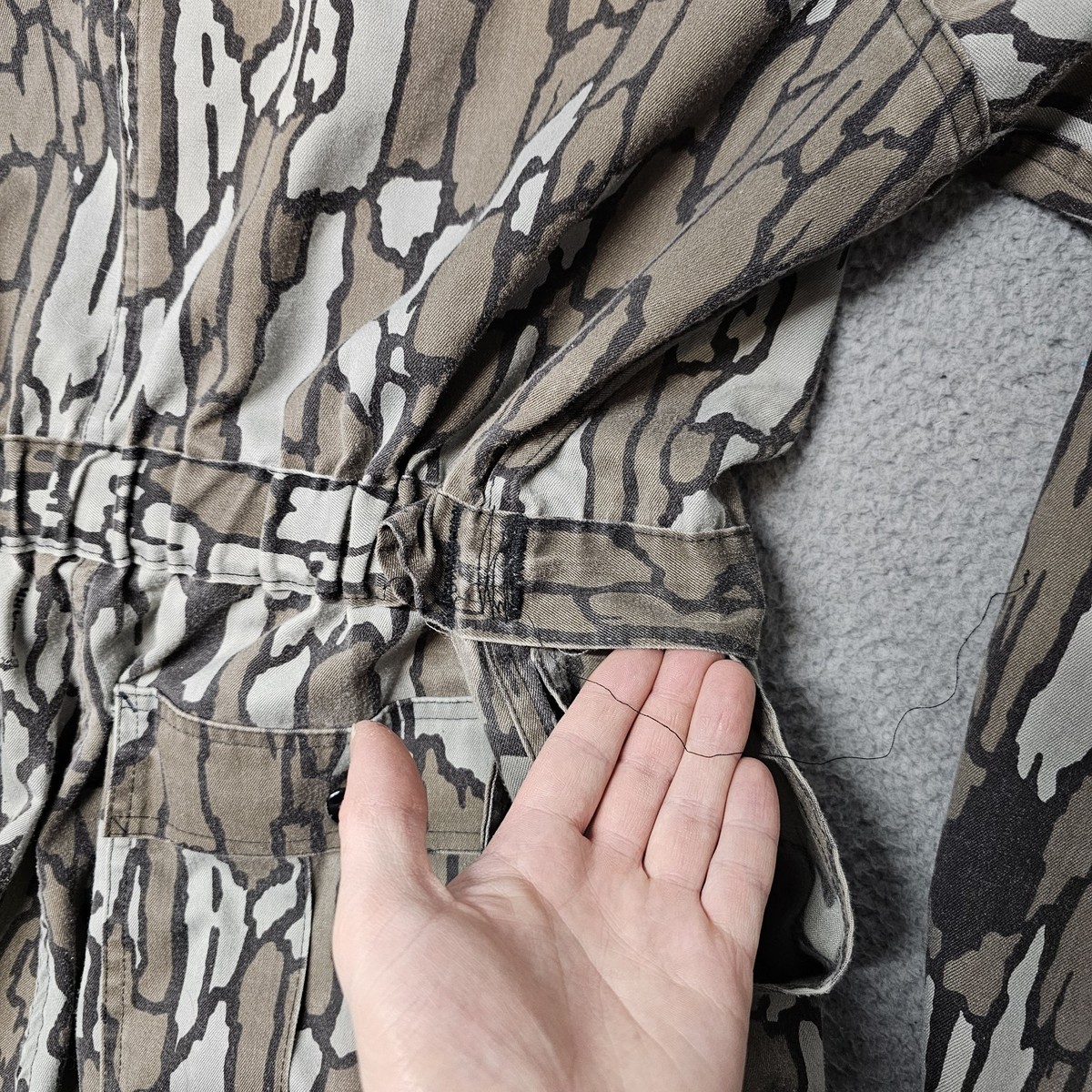 Vintage Realtree TreeBark Camo Coveralls Mens Large Hunting One 