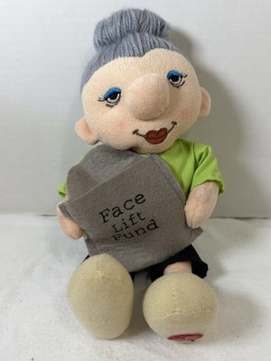 Russ 10'' Laughing Its A Celebration Gift Card Holder ''Face Lift Fund'' Doll Plush