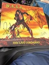 Blackie Lawless WASP Signed Autographed 12x12 Photo 1985 Entire Band Chris Randy