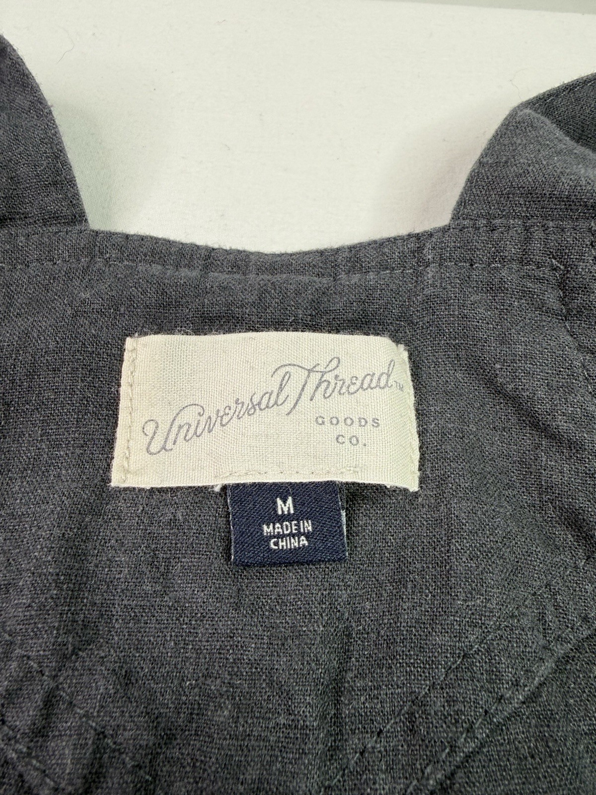 Universal Thread Dark Charcoal Belted Overalls Ad… - image 3