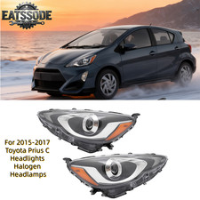 For 2015-2017 Toyota Prius C Headlights Halogen Headlamps Leftright Opt