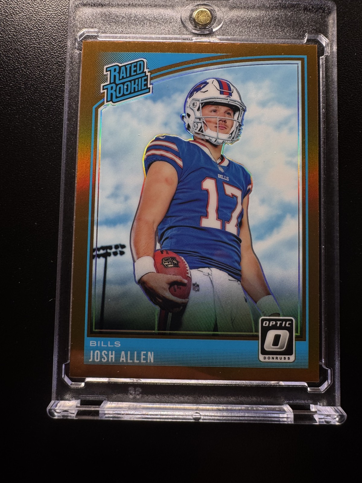 2018 Donruss Optic Josh Allen Rated Rookie Bronze Prizm 154 (RC) *SUPER CLEAN*