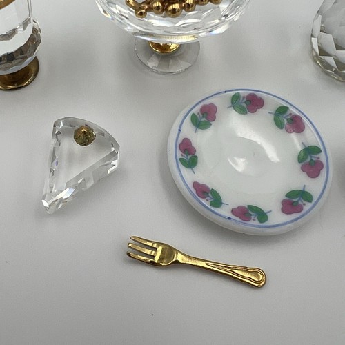 LOT of Swarovski Crystal Memories Miniatures Cake Teapot Fruit Ice Wine Pitcher - Picture 4 of 14