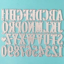 Metal Cutting Die, 26 Pcs Letters and 10 Pcs Number Die cuts for Card Making ...