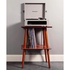 Crosley Furniture Manchester Mid-Century Wood Metal Turntable Stand in Paprika