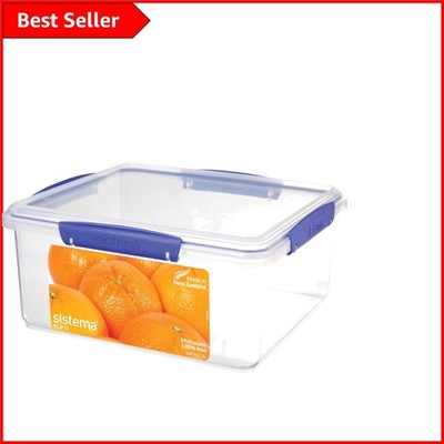Luftdichter 5L KLIP IT Lebensmittelbehälter - Stylisches Blau, Ideal für Obst & Gemüse
