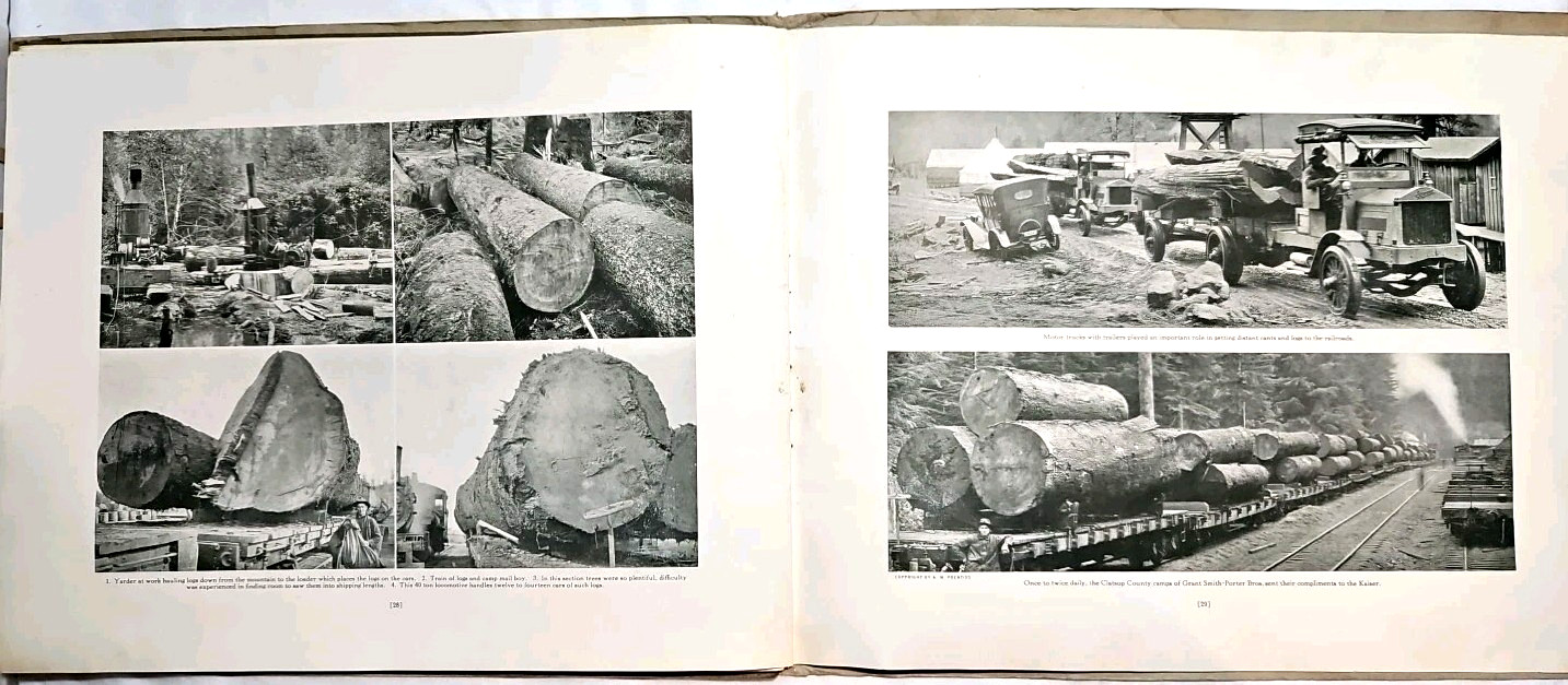 1918 Spruce Production Division WWI Pictorial Review Oregon Washington U.S. Army