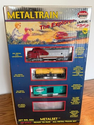 Model Power Vintage Metal Train The Explorer No 800 Train Set HO Scale