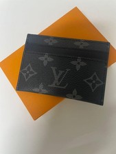 Louis Vuitton Card Case Double Porte-Cartes Monogram Eclipse Black W/Box