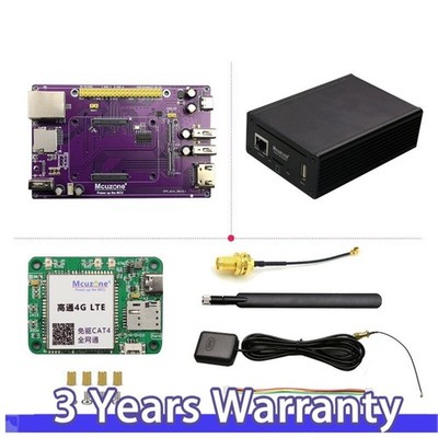 CM4 Mini IO Expansion Board (R3) with Case and 4G GPS Kit for Raspberry Pi 3B+