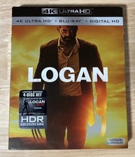 Logan 4K Ultra HD Blu-Ray Noir 4-Disc Set 2017 w/ Slipcover Marvel