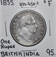 1835 British India One Rupee