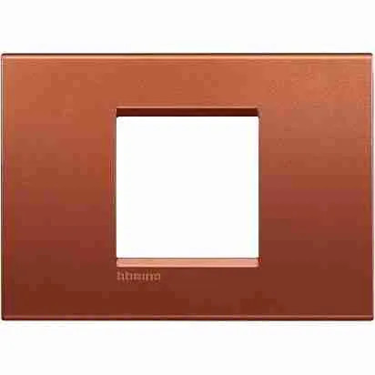 BTILNA4819RK Placca quadra Livinglight 2 moduli centrati