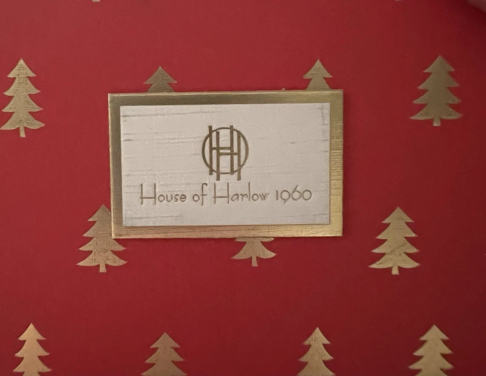 ¡Nuevo! Pendientes de aro House Of Harlow 1960 ligeros lágrima tono plata nuevos en caja Foto 4 de 4