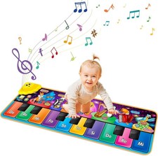 Kids Musical Piano Mats with 25 Music Sounds,Musical Toys Baby Floor Piano Keybo