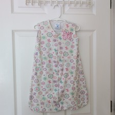 Halo Baby Sleep Sack Size Small 0-6 Months Girls Cotton Zip Up 10-18lbs Flowers