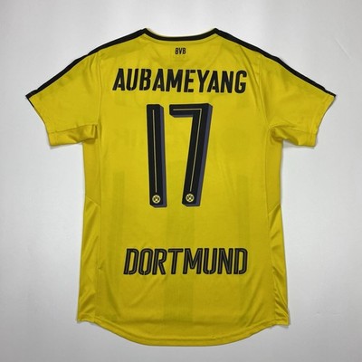 Aubameyang #17 Borussia Dortmund 2016 2017 Home Footbal Soccer Shirt Jersey Puma