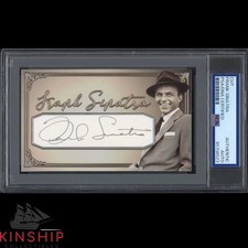 Frank Sinatra signed Cut 3x5 Custom Card PSA DNA Slab Rare Music Auto C5736