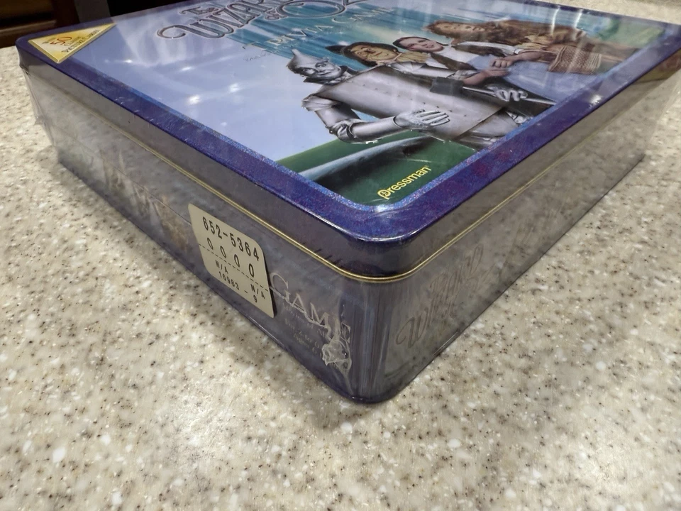 VTG The Wizard Of Oz Trivia Game In Collectors Tin By Pressman Toy 1999 SEALED - Image 3 of 4