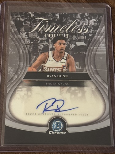 2025-26 Bowman Ryan Dunn Timeless Touch Signatures Chrome Auto #TTA-RD Suns