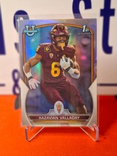 Nfl Panini Trading Cards Xazavian Valladay 2022 REFRACTOR Bowman #64,Arizona Sta