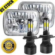 Lámpara de faro de 7x6 pulgadas para Silvia Gazelle 180SX AE86 FC3S Mr2 3570 CSP blanca