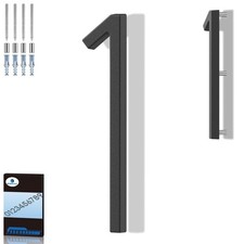 8 Inch Floating House Numbers, Modern Metal Address Numbers for Outside, Zinc...