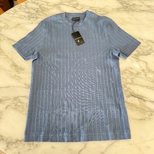 Emporio Armani Blue 100 Cotton Short Sleeve T-shirt, Size Small