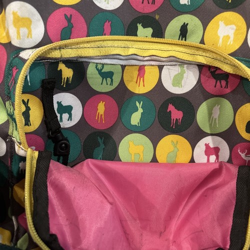 KAVU True Outdoor Wear Rucksack Buchtasche Animal Print gepolsterter Rücken & Riemen - Bild 5 von 8