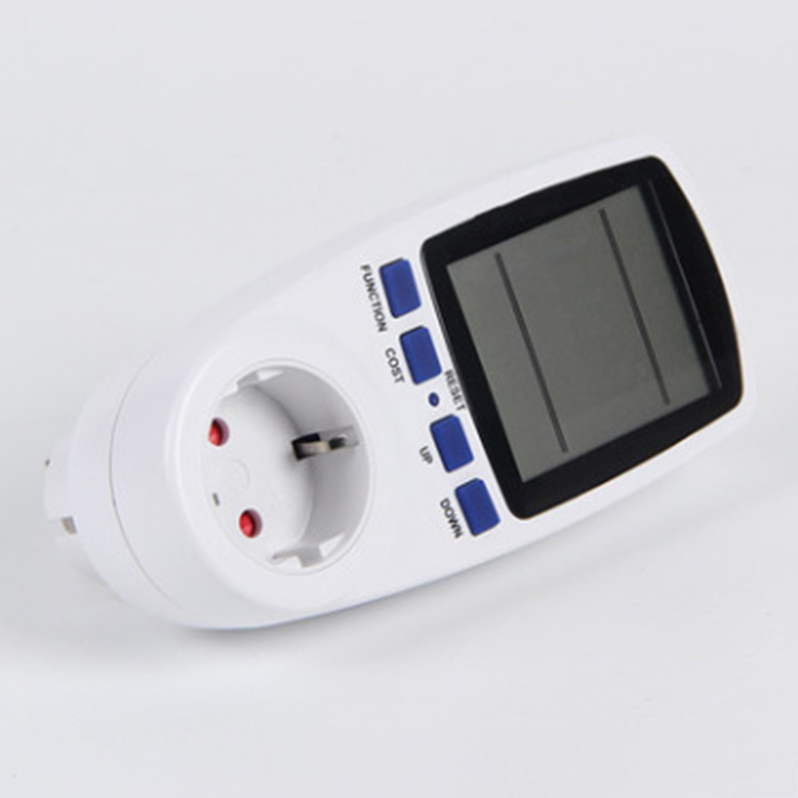 Digital LCD Display Energy Cost Meter Plug Power Consumption Monitor Outlet 0.5W