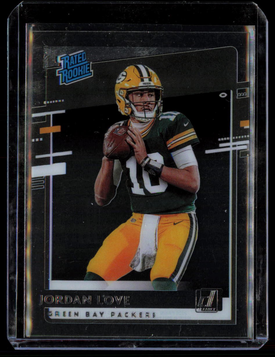 Jordan Love Panini Chronicles Clearly Donruss Rated Rookies #RRJL Base