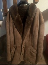 MONTONE ORIGINALE SHEARLING VINTAGE ANNI 80 Raro TG 52
