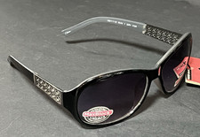 Revlon Black  Gray Flower of Life Butterfly Sunglasses 100 UVA-UVB DG 1112
