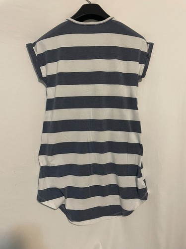 Hayden girls dress, blue white stripe, pockets, size M - Picture 5 of 7