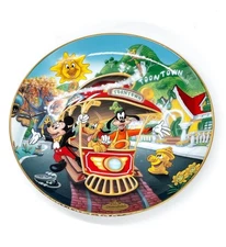 Disneyland's 40th Anniversary Plate Mickey's Toontown The Bradford Exchange 1996
