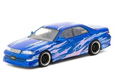Tarmac Works 1:64 VERTEX Toyota Mark II JZX100 Blue Metallic T64G-024-BL
