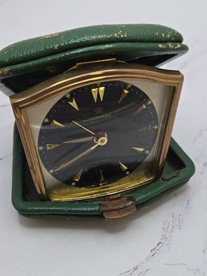 Vintage Junghans German Travel Alarm Clock, Working. D172