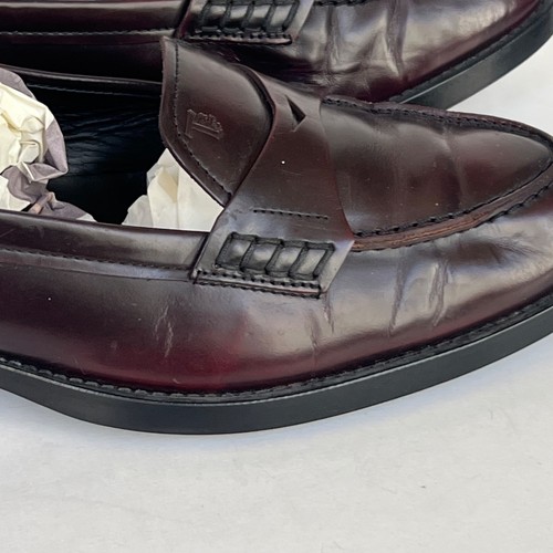 Tod's caricatore in pelle bordeaux scuro taglia donna 39,5 - Foto 4 di 21