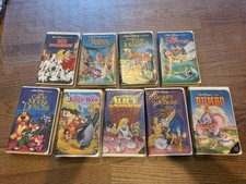 Vintage Disney Black Diamond VHS Lot Of 9 Tapes