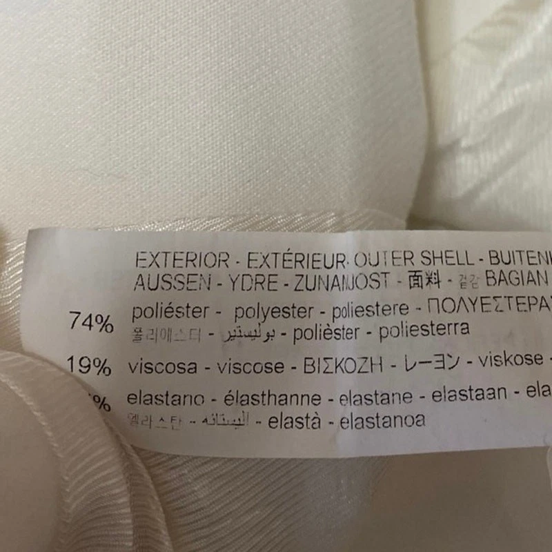 Blazer chaleco sin mangas blanco sin mangas con botones cuello en V talla S de Zara para mujer Foto 4 de 4