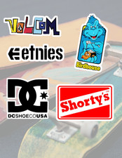 Skateboarding Logos 5pc Sticker Pack