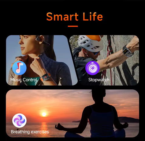 2025 Military Smart Watch For Men/Women Bluetooth Call Fitness Tracker 1100mAh - Picture 9 of 28