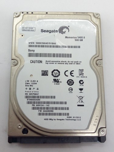 SEAGATE **ST9500325AS**500GB *** SATA HDD Notebook 2,5 Zoll #NFP1813