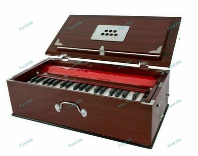 Beste Hochwertig Safri Doppel Faltenbalg Faltbar Harmonium 39 Tasten Zwei Rohr
