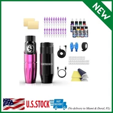Cordless Tattoo Machine, Completely Tattoo Gun Kit with Tattoo Battery Power Sup