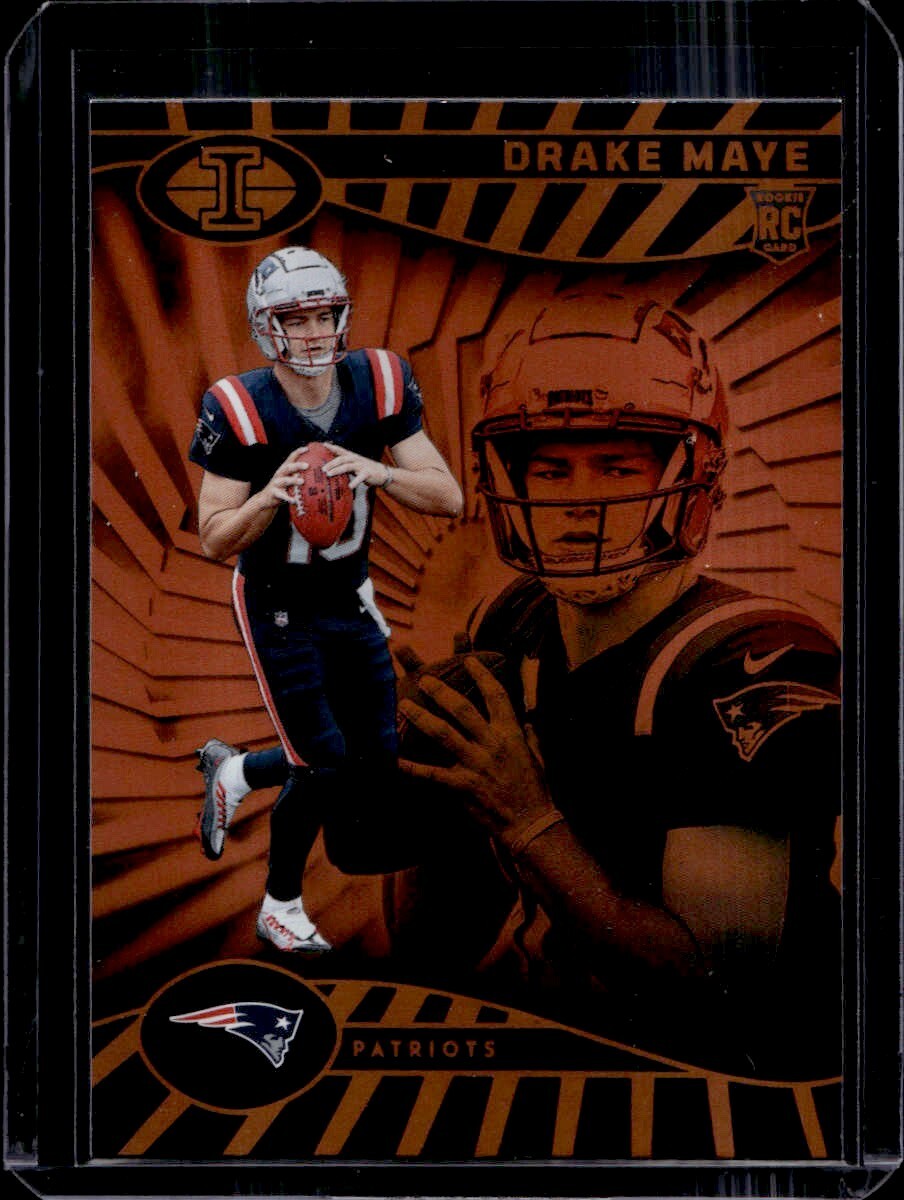 2024 Panini Illusions - Drake Maye #59 Trophy Collection Orange (RC)