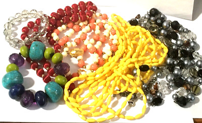 VINTAGE TO MODERN LOVELY SIX PIECE JEWELRY  LOT NECKLACE BRACELET GREAT GIFTS