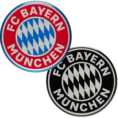 Aufkleber 3D FC Bayern München Logo Kunstharz Sticker Autoaufkleber Doming FCB