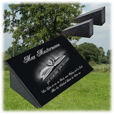 Grant Herz Grabsten Grabplatte Grabmal - Foto + Text Gravur- 60x40 Cm - Gg63s Kaufen Be